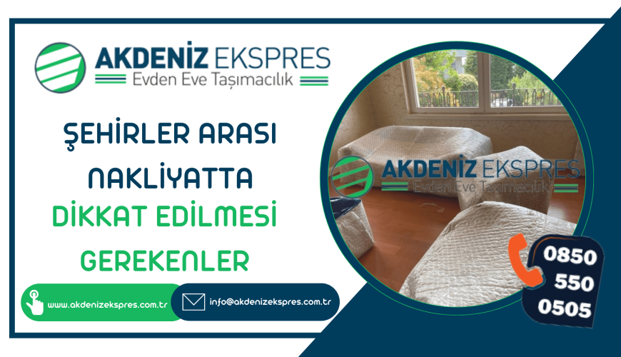 Şehirlerarası taşımada dikkat edilmesi gerekenler