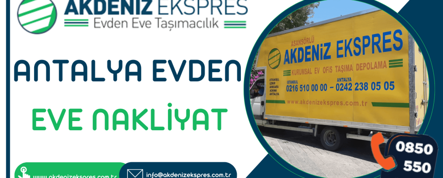 Antalya evden eve nakliyat